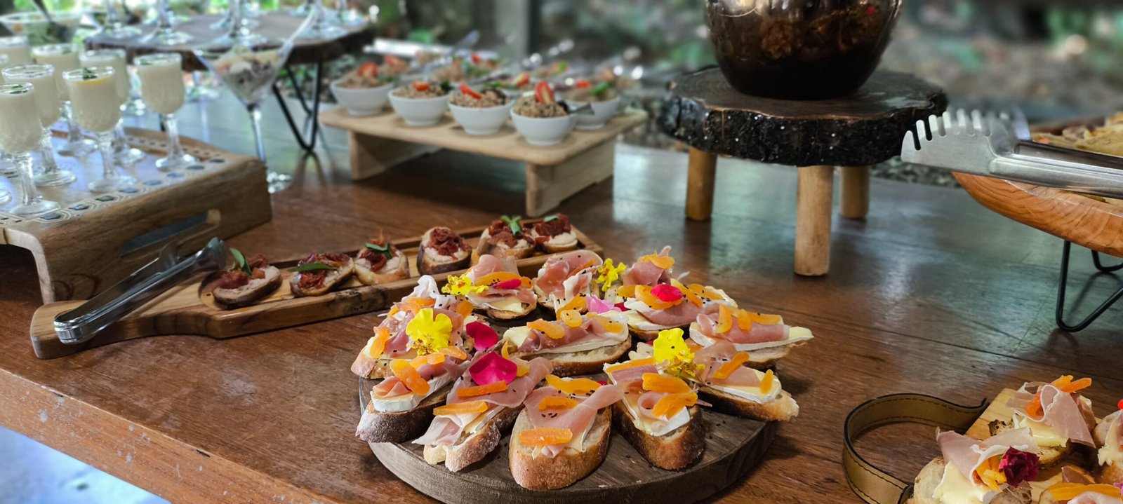 Canapés e experiência gastronômica Mazinetto